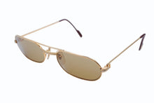 画像をギャラリービューアに読み込む, 極美品 CARTIER カルティエ サングラス アイウェア サイズ55◻︎20 140 メタル ゴールド 中古 4b009579