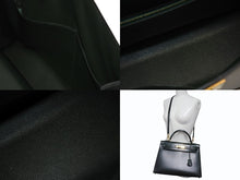 Load image into Gallery viewer, 極美品 HERMES エルメス ケリー32 外縫い グリーン □D刻印 カーフスキン ゴールド金具 ハンドバッグ 2WAY 中古 4b009583