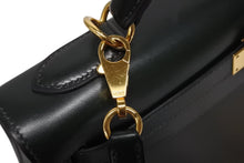 Load image into Gallery viewer, 極美品 HERMES エルメス ケリー32 外縫い グリーン □D刻印 カーフスキン ゴールド金具 ハンドバッグ 2WAY 中古 4b009583
