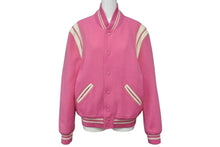 Load image into Gallery viewer, SAINT LAURENT PARIS サンローランパリ テディジャケット スタジャン 354718 ピンク サイズ42 美品 中古 4b009584