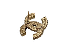 画像をギャラリービューアに読み込む, 極美品 CHANEL シャネル ココマーク ピアス アクセサリー 両耳 A18V刻印 4.8g ラインストーン GP ゴールド 中古 4b009593