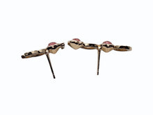 画像をギャラリービューアに読み込む, 極美品 CHANEL シャネル ピアス 両耳 I ♡ココ C♡C♡ B22B刻印 4.0g GP ラインストーン ピンク ゴールド金具 中古 4b009598