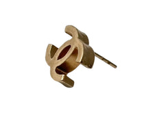 画像をギャラリービューアに読み込む, 極美品 CHANEL シャネル ココマーク ピアス 両耳 アクセサリー 07A刻印 5.2g GP マットゴールド 中古 4b009600