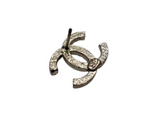 画像をギャラリービューアに読み込む, 極美品 CHANEL シャネル ピアス ココマーク 両耳 アクセサリー 02P刻印 4.4g シルバー ラインストーン メタル 中古 4b009604