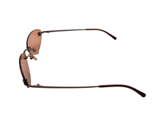 画像をギャラリービューアに読み込む, CHANEL シャネル リムレス サングラス アイウェア 4003 c.116/74 サイズ53◻︎19 130 ココマーク ブラウン 美品 中古 4b009606