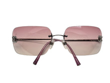 画像をギャラリービューアに読み込む, CHANEL シャネル リムレス サングラス 4017-D c.124/58 サイズ62◻︎17 120 ココマーク ラインストーン ピンク 美品 中古 4b009608
