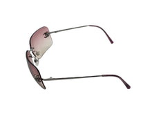 画像をギャラリービューアに読み込む, CHANEL シャネル リムレス サングラス 4017-D c.124/58 サイズ62◻︎17 120 ココマーク ラインストーン ピンク 美品 中古 4b009608