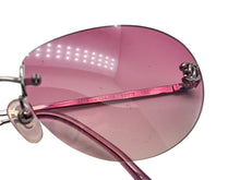 画像をギャラリービューアに読み込む, 極美品 CHANEL シャネル リムレス サングラス アイウェア 4013 c.124/58 サイズ59◻︎16 130 ココマーク ピンク 中古 4b009609