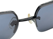 画像をギャラリービューアに読み込む, 極美品 CHANEL シャネル ハーフリム サングラス アイウェア 4092-B c.126/6G 6215 サイズ120 ココマーク ブラック 中古 4b009610