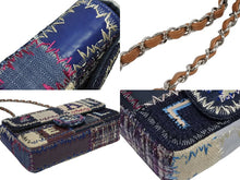 画像をギャラリービューアに読み込む, 極美品 CHANEL シャネル パッチワーク ツイード チェーンショルダーバッグ 16番台 シルバー金具 ココマーク ロゴ マルチ 中古 4b009630