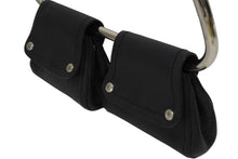 画像をギャラリービューアに読み込む, 極美品 PRADA プラダ 97FW ループ ワンショルダーバッグ レザー ブラック アーカイブ トライアングルロゴ金具 シルバー金具 中古 4b009631