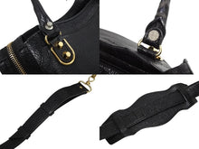 Load image into Gallery viewer, BALENCIAGA バレンシアガ ミニ シティ ハンドバッグ ショルダーバッグ 2WAY 390160 レザー ブラック 中古 4b009632