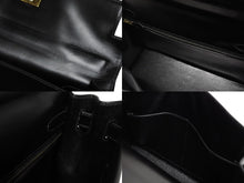 Load image into Gallery viewer, 極美品 HERMES エルメス ケリー32 外縫い ブラック ○W刻印 カーフスキン ゴールド金具 ハンドバッグ 2WAY 中古 4b009649