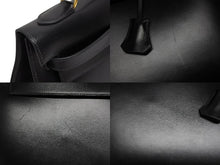 Load image into Gallery viewer, 極美品 HERMES エルメス ケリー32 外縫い ブラック ○W刻印 カーフスキン ゴールド金具 ハンドバッグ 2WAY 中古 4b009649