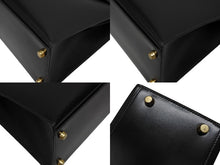Load image into Gallery viewer, 極美品 HERMES エルメス ケリー32 外縫い ブラック ○W刻印 カーフスキン ゴールド金具 ハンドバッグ 2WAY 中古 4b009649