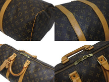 画像をギャラリービューアに読み込む, LOUIS VUITTON ルイヴィトン モノグラム キーポル45 ボストンバッグ M41428 PVC ヌメ革 ブラウン ゴールド金具 美品 中古 4b009650