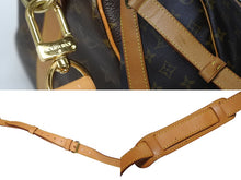 画像をギャラリービューアに読み込む, LOUIS VUITTON ルイヴィトン キーポル バンドリエール45 ボストンバッグ M41418 モノグラム ブラウン ゴールド金具 美品 中古 4b009651