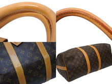 画像をギャラリービューアに読み込む, LOUIS VUITTON ルイヴィトン キーポル バンドリエール45 ボストンバッグ M41418 モノグラム ブラウン ゴールド金具 美品 中古 4b009651