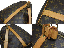 画像をギャラリービューアに読み込む, LOUIS VUITTON ルイヴィトン キーポル バンドリエール55 ボストンバッグ M41414 モノグラム ブラウン 美品 中古 4b009653