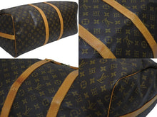 画像をギャラリービューアに読み込む, LOUIS VUITTON ルイヴィトン キーポル バンドリエール55 ボストンバッグ M41414 モノグラム ブラウン 美品 中古 4b009653