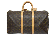 画像をギャラリービューアに読み込む, 極美品 LOUIS VUITTON ルイヴィトン キーポル バンドリエール50 ボストンバッグ M41416 モノグラム PVC レザー 中古 4b009654