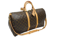 画像をギャラリービューアに読み込む, 極美品 LOUIS VUITTON ルイヴィトン キーポル バンドリエール50 ボストンバッグ M41416 モノグラム PVC レザー 中古 4b009654