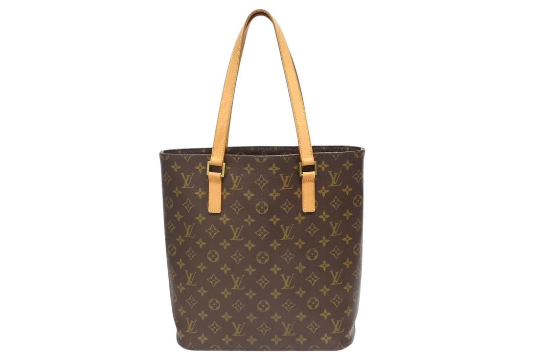 LOUIS VUITTON ルイヴィトン ヴァヴァンGM トートバッグ M51170 モノグラム PVC レザー ブラウン 美品 中古 4b009659