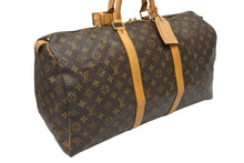 画像をギャラリービューアに読み込む, LOUIS VUITTON ルイヴィトン キーポル50 ボストンバッグ M41426 モノグラム PVC レザー ゴールド金具 美品 中古 4b009665