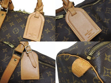 画像をギャラリービューアに読み込む, LOUIS VUITTON ルイヴィトン キーポル50 ボストンバッグ M41426 モノグラム PVC レザー ゴールド金具 美品 中古 4b009665