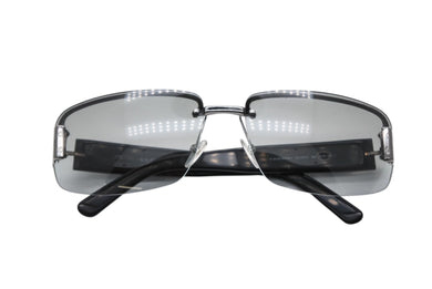 GUCCI グッチ ハーフリム サングラス アイウェア GG 1797/S サイズ61◻︎15 125 GGモノグラム ブラック グレー 美品 中古 4b009669