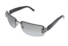 画像をギャラリービューアに読み込む, GUCCI グッチ ハーフリム サングラス アイウェア GG 1797/S サイズ61◻︎15 125 GGモノグラム ブラック グレー 美品 中古 4b009669