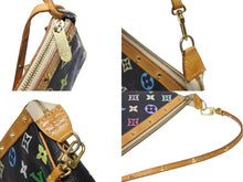 画像をギャラリービューアに読み込む, LOUIS VUITTON ルイヴィトン ポシェットアクセソワール アクセサリーポーチ M92648 モノグラム マルチカラー ブラック 美品 中古 4b009680