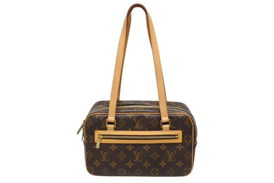 極美品 LOUIS VUITTON ルイヴィトン セミショルダーバッグ シテMM モノグラム M51182 ブラウン 中古 4b009687