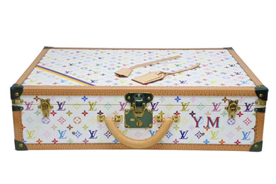 新品同様 LOUIS VUITTON ルイヴィトン アルゼール65 村上隆 トランクケース ハードケース M21225 モノグラムマルチカラー PVC レザー 中古 4b009688