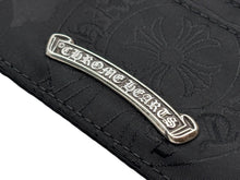 Load image into Gallery viewer, 新品未使用 CHROME HEARTS クロムハーツ DOUBLE SIDE ダブルサイド カードケース スクロールラベルロゴ シルバー925 総柄 中古 4b009693