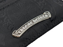Load image into Gallery viewer, 新品未使用 CHROME HEARTS クロムハーツ DOUBLE SIDE ダブルサイド カードケース スクロールラベルロゴ シルバー925 総柄 中古 4b009693