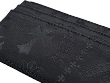 Load image into Gallery viewer, 新品未使用 CHROME HEARTS クロムハーツ DOUBLE SIDE ダブルサイド カードケース スクロールラベルロゴ シルバー925 総柄 中古 4b009693