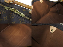 画像をギャラリービューアに読み込む, LOUIS VUITTON ルイヴィトン モノグラム キーポル45 ボストンバッグ M41428 PVC ヌメ革 ブラウン ゴールド金具 美品 中古 4b009696