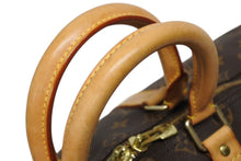 画像をギャラリービューアに読み込む, LOUIS VUITTON ルイヴィトン モノグラム キーポル45 ボストンバッグ M41428 PVC ヌメ革 ブラウン ゴールド金具 美品 中古 4b009696