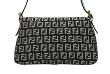 画像をギャラリービューアに読み込む, FENDI フェンディ ミニマンマバケット ワンショルダーバッグ 8BR180 ズッキーノ ブラック ホワイト ゴールド金具 美品 中古 4b009717