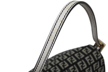 画像をギャラリービューアに読み込む, FENDI フェンディ ミニマンマバケット ワンショルダーバッグ 8BR180 ズッキーノ ブラック ホワイト ゴールド金具 美品 中古 4b009717