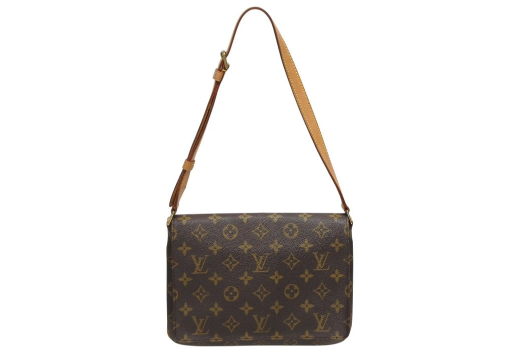 LOUIS VUITTON ルイヴィトン ミュゼットタンゴ ショルダーバック M51257 モノグラム ブラウン 美品 中古 4b009718