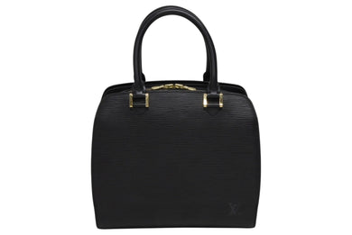 LOUIS VUITTON ルイヴィトン エピ ポンヌフ ハンドバッグ M52052 エピレザー ブラック ゴールド金具 美品 中古 4b009721