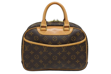 LOUIS VUITTON ルイヴィトン トゥルービル ハンドバッグ M42228 モノグラム ブラウン PVC レザー ゴールド金具 美品 中古 4b009727