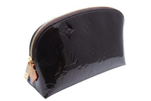 画像をギャラリービューアに読み込む, 極美品 LOUIS VUITTON ルイヴィトン ポシェット コスメティック PM アマラント M91945 ヴェルニ ブラウン ゴールド金具 中古 4b009734