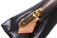 画像をギャラリービューアに読み込む, 極美品 LOUIS VUITTON ルイヴィトン ポシェット コスメティック PM アマラント M91945 ヴェルニ ブラウン ゴールド金具 中古 4b009734