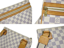 画像をギャラリービューアに読み込む, LOUIS VUITTON ルイヴィトン ポシェットボスフォール ショルダーバッグ N51112 ダミエアズール ホワイト ブラウン 美品 中古 4b009737