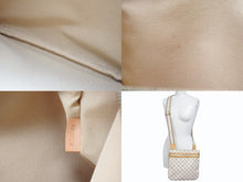 画像をギャラリービューアに読み込む, LOUIS VUITTON ルイヴィトン ポシェットボスフォール ショルダーバッグ N51112 ダミエアズール ホワイト ブラウン 美品 中古 4b009737