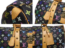 Load image into Gallery viewer, 極美品 ルイヴィトン LOUIS VUITTON キーポル45 ボストンバッグ ブラック 村上隆 マルチカラー ブラック M92640 中古 4b009745