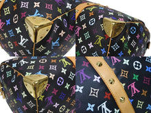 Load image into Gallery viewer, 極美品 ルイヴィトン LOUIS VUITTON キーポル45 ボストンバッグ ブラック 村上隆 マルチカラー ブラック M92640 中古 4b009745